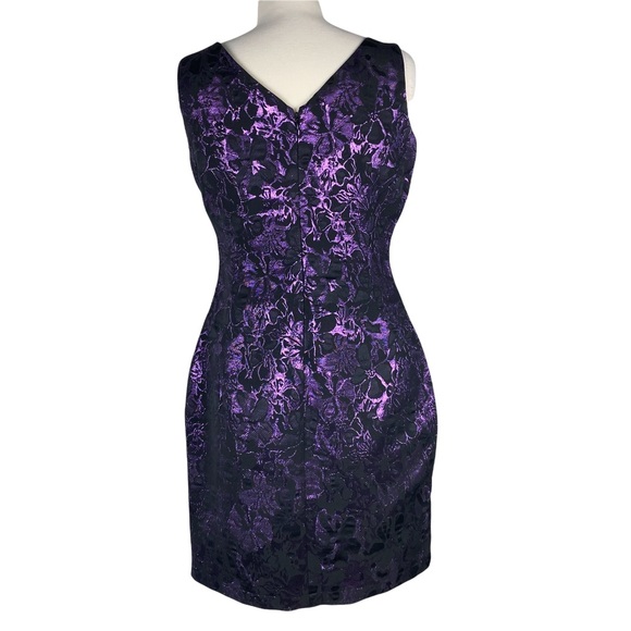 SUZY SHIER Purple Floral Sleeveless Formal Dress Size M - Picture 2 of 8